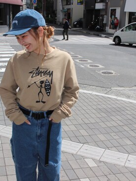 「stussywomen」｜ⓝⓞ⃕ⓚⓐ﻿さん（レディース・154cm）の秋コーディネート