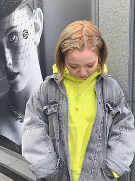 「stussywomen」｜ⓝⓞ⃕ⓚⓐ﻿さん（レディース・154cm）の冬コーディネート