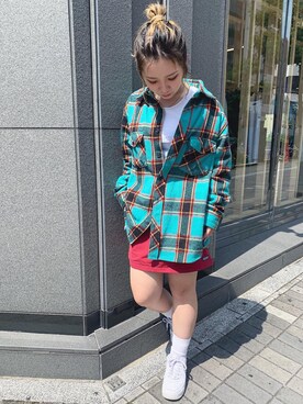 「stussywomen」｜ⓝⓞ⃕ⓚⓐ﻿さん（レディース・154cm）の秋コーディネート