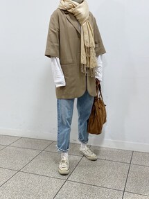 6（ロク）の「＜6(ROKU)＞SHORT SLEEVE SOFT JACKET/ジャケット