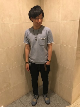 「BEN DAVIS/PROJECT LINE（ベンデイビスプロジェクトライン）のアイテム」を使った、Yuki Kimuraさん（メンズ・178cm）の春コーディネート