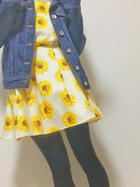 「AS KNOW AS plus（アズノゥアズプラス）のアイテム（デニムジャケット）」を使った、ひ な たさん（レディース・152cm）の冬コーディネート