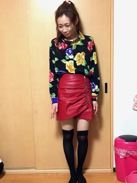 「ニーハイソックス」｜Reraさん（レディース・171cm）の春コーディネート