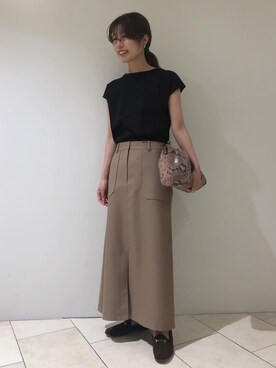 「LAURA DI MAGGIO（ローラディマッジオ）のアイテム」を使った、haruhiさん（レディース・157cm）の夏コーディネート