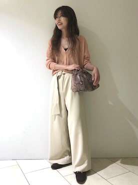 「LAURA DI MAGGIO（ローラディマッジオ）のアイテム」を使った、haruhiさん（レディース・157cm）の夏コーディネート