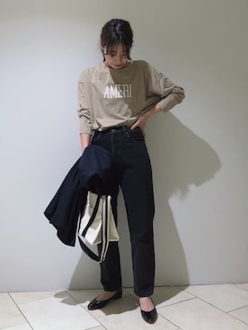 「BABYLONE（バビロン）のアイテム（ショルダーバッグ）」を使った、haruhiさん（レディース・157cm）の秋コーディネート