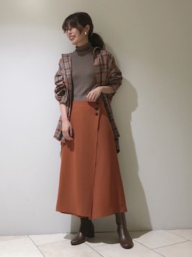 「TICCA（ティッカ）のアイテム」を使った、haruhiさん（レディース・157cm）の秋コーディネート