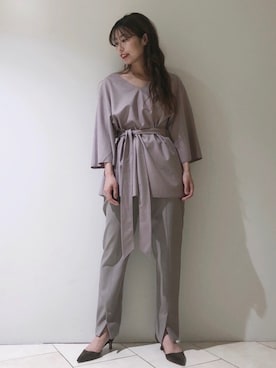 「MICA&DEAL（マイカ＆ディール）のアイテム」を使った、haruhiさん（レディース・157cm）の秋コーディネート