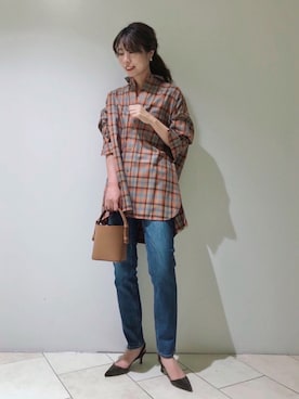 「TICCA（ティッカ）のアイテム」を使った、haruhiさん（レディース・157cm）の秋コーディネート