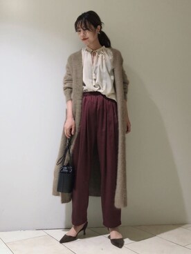 「C'ast vague（セベージュ）のアイテム」を使った、haruhiさん（レディース・157cm）の秋コーディネート