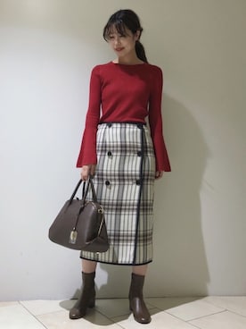 「BEVINI（べヴィニ）のアイテム」を使った、haruhiさん（レディース・157cm）の秋コーディネート