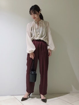 「C'ast vague（セベージュ）のアイテム」を使った、haruhiさん（レディース・157cm）の秋コーディネート