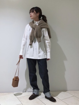 「SERGE de bleu（サージ）のアイテム」を使った、haruhiさん（レディース・157cm）の秋コーディネート