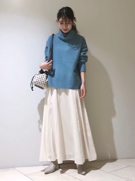「BEVINI（べヴィニ）のアイテム」を使った、haruhiさん（レディース・157cm）の秋コーディネート