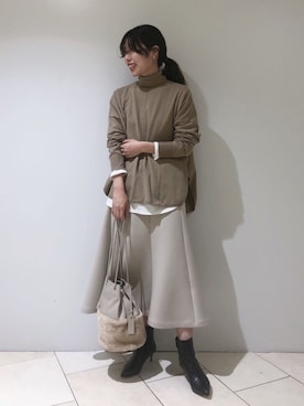 「marco masi（マルコマージ）のアイテム」を使った、haruhiさん（レディース・157cm）の秋コーディネート