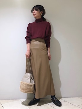 「marco masi（マルコマージ）のアイテム」を使った、haruhiさん（レディース・157cm）の秋コーディネート