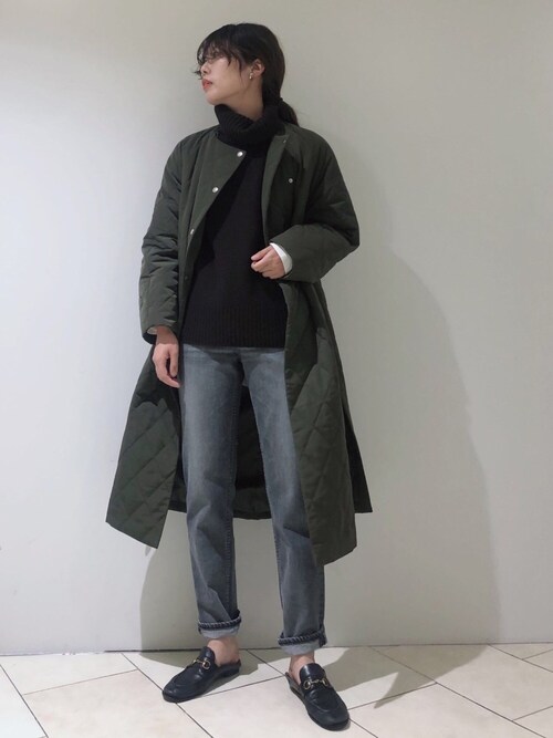 BABYLONE（バビロン）の「キルティングノーカラーコート（ダウン 