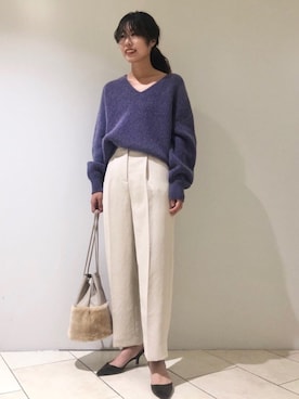 「marco masi（マルコマージ）のアイテム」を使った、haruhiさん（レディース・157cm）の冬コーディネート