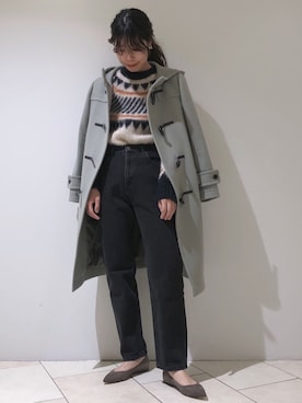 「SERGE de bleu（サージ）のアイテム」を使った、haruhiさん（レディース・157cm）の冬コーディネート