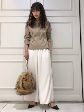 「C'ast vague（セベージュ）のアイテム」を使った、haruhiさん（レディース・157cm）の冬コーディネート