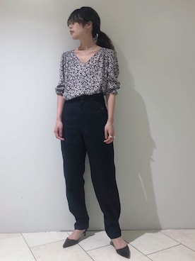 「ba&sh（バッシュ）のアイテム」を使った、haruhiさん（レディース・157cm）の冬コーディネート