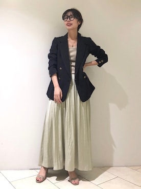 「TICCA（ティッカ）のアイテム（ジャケット/アウター）」を使った、haruhiさん（レディース・157cm）の冬コーディネート