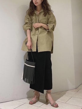 「NOMADIS（ノマディス）のアイテム」を使った、haruhiさん（レディース・157cm）の冬コーディネート