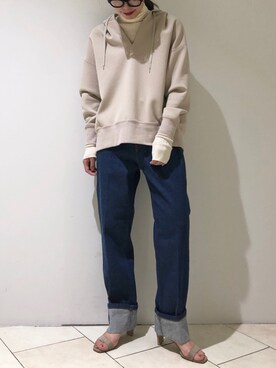 「SERGE de bleu（サージ）のアイテム」を使った、haruhiさん（レディース・157cm）の春コーディネート