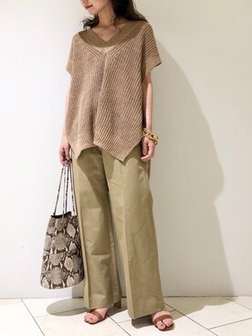 「marco masi（マルコマージ）のアイテム」を使った、haruhiさん（レディース・157cm）の春コーディネート