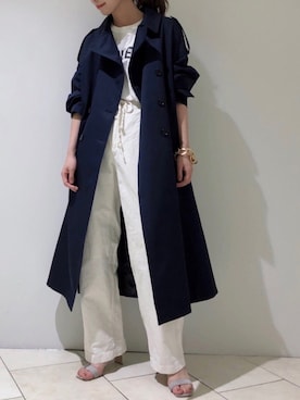 「Deuxieme Classe（ドゥーズィエムクラス）のアイテム（ブレスレット）」を使った、haruhiさん（レディース・157cm）の春コーディネート