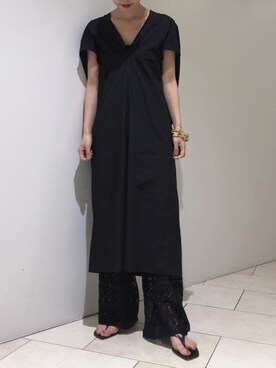「Deuxieme Classe（ドゥーズィエムクラス）のアイテム（ブレスレット）」を使った、haruhiさん（レディース・157cm）の春コーディネート
