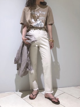 「YANUK（ヤヌーク）のアイテム」を使った、haruhiさん（レディース・157cm）の春コーディネート