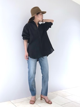 「YANUK（ヤヌーク）のアイテム」を使った、haruhiさん（レディース・157cm）の春コーディネート