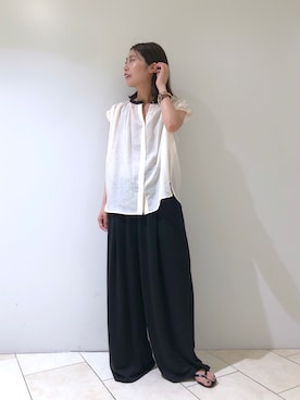 「TKEES（ティキーズ）のアイテム」を使った、haruhiさん（レディース・157cm）の夏コーディネート