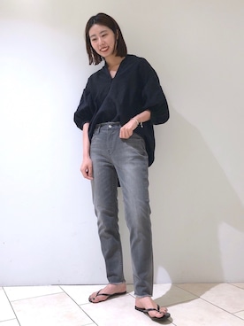 「TKEES（ティキーズ）のアイテム」を使った、haruhiさん（レディース・157cm）の夏コーディネート