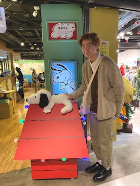 「H&M（エイチ・アンド・エム）のアイテム（その他シューズ）」を使った、ハグン__さん（メンズ・183cm）の冬コーディネート