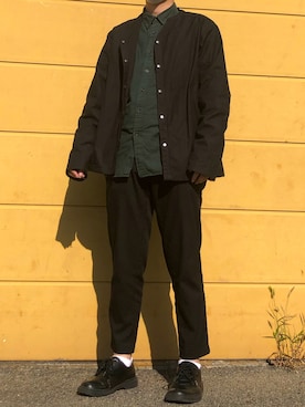 「ANTIBAL（アンティバル）のアイテム」を使った、太郎さん（メンズ・162cm）の秋コーディネート