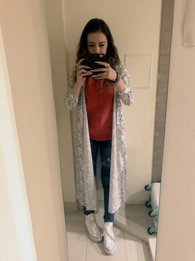 「RESEXXY（リゼクシー）のアイテム（その他アウター）」を使った、mieexswagさん（レディース・169cm）の春コーディネート