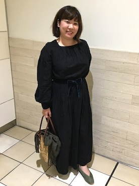 「REMME（レメ）のアイテム」を使った、金嶋さん（レディース・163cm）の秋コーディネート