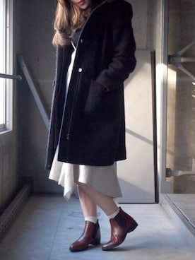 「Paul Smith（ポールスミス）のアイテム（ジャケット/アウター）」を使った、Esmeralda（エスメラルダ）さん（レディース・160cm）の冬コーディネート