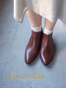 「BONTRE（ボントレ）のアイテム」を使った、Esmeralda（エスメラルダ）さん（レディース・160cm）の冬コーディネート