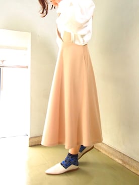 「BONTRE（ボントレ）のアイテム」を使った、Esmeralda（エスメラルダ）さん（レディース・160cm）の春コーディネート