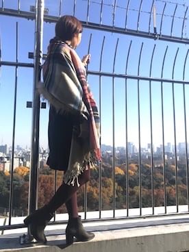 「To b. by agnes b.（トゥービーバイアニエスベー）のアイテム（ファッション雑貨）」を使った、Esmeralda（エスメラルダ）さん（レディース・160cm）の冬コーディネート