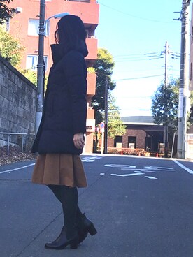 「laboratory work（ラボラトリーワーク）のアイテム（ジャケット/アウター）」を使った、Esmeralda（エスメラルダ）さん（レディース・160cm）の冬コーディネート