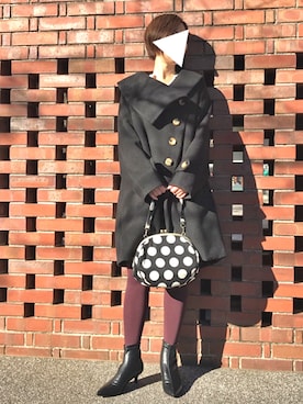 「somari imagination（ソマリ イマジネーション）のアイテム」を使った、Esmeralda（エスメラルダ）さん（レディース・160cm）の冬コーディネート