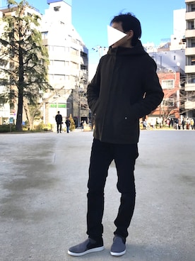 「T2[in]（ツイン）のアイテム」を使った、Esmeralda（エスメラルダ）さん（メンズ・170cm）の冬コーディネート