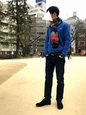 「T2[in]（ツイン）のアイテム」を使った、Esmeralda（エスメラルダ）さん（メンズ・170cm）の冬コーディネート