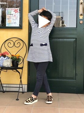 「こどもの日」｜「アイテム（スリッポン）」を使った、Esmeralda（エスメラルダ）さん（キッズ・122cm）の春コーディネート