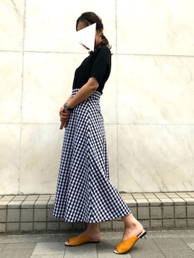 「mio notis（ミオノティス）のアイテム（サンダル）」を使った、Esmeralda（エスメラルダ）さん（レディース・160cm）の夏コーディネート