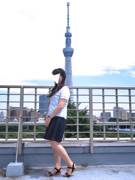 「mio notis（ミオノティス）のアイテム（サンダル）」を使った、Esmeralda（エスメラルダ）さん（レディース・160cm）の夏コーディネート